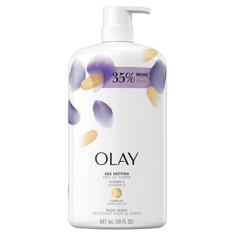 Olay Age Defying Body Wash with Vitamin E, 887 mL