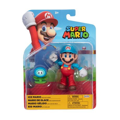 Super Mario 4 Inch Figure - Ice Mario with Ice Flower | Walmart Canada