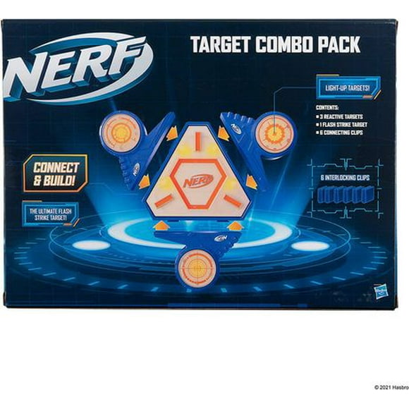 NERF Target Combo Pack, Flash Strike Target Base Plus 3 cibles réactives