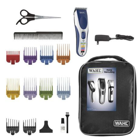 Wahl Color Pro - Model 3100, Haircutting Kit with Colour Coded Guide Combs