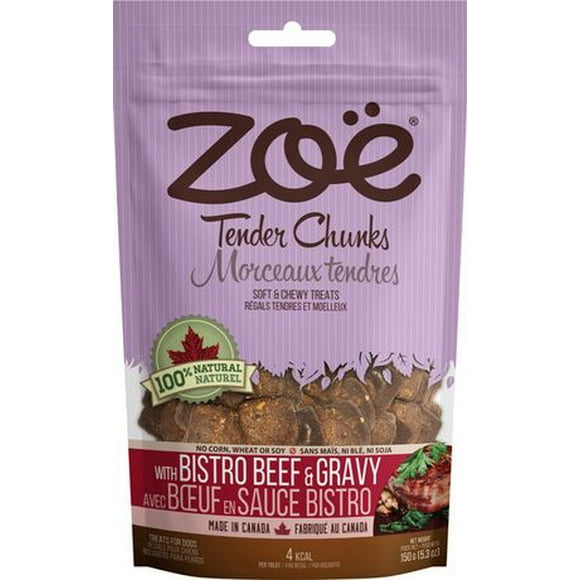 Zoe Tender Chunks Dog Treat, Beef & Gravy, 150g, Tender Chunks Dog Treat, Beef & Gravy, 150g