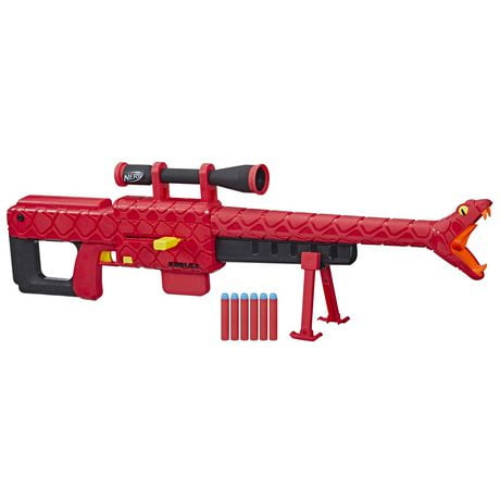 Nerf Roblox Zombie Attack: Viper Strike Dart Blaster With Scope, Code to Redeem Exclusive Virtual Item, 6-Dart Clip, 6 Nerf Elite Darts, Bipod, Roblox Toys for Boys & Girls 8 Years Old & Up, Ages 8 and up