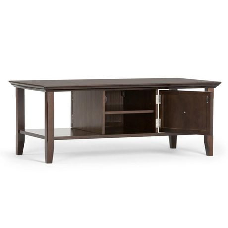 coffee brown solid wood acadian table rustic wide inch tobacco rectangle simpli normandy brunette tables walmart buymorecoffee