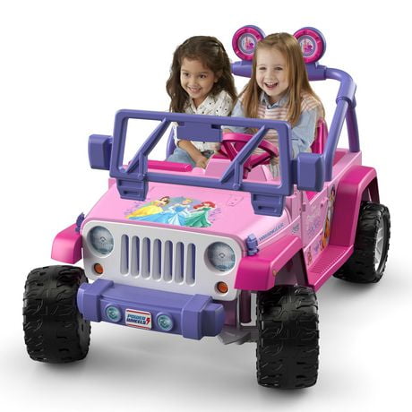 Power Wheels Jeep Wrangler 12V Ride On Vehicle, Disney Princess