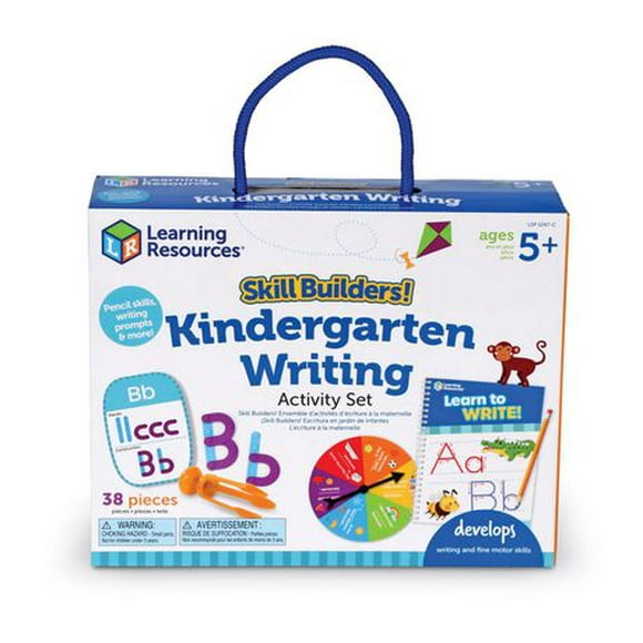 Learning Resources Skill Builders! Kindergarten Writing - 38 Piece Activity Set , Ages 5+ Kindergarten Learning Essential Materials, Alphabet Learning Activities, Kindergarten Homeschool Supplies, Kindergarten Writing