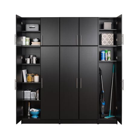 Prepac Elite 80 Storage Cabinet Set C 6 Pc Black Walmart Canada