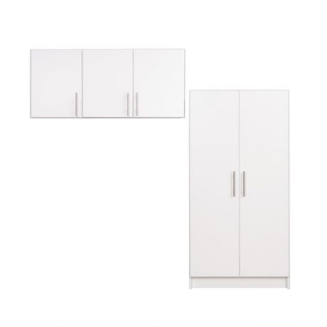 Prepac Elite 86 Storage Cabinet Set E 2 Pc White Walmart Canada