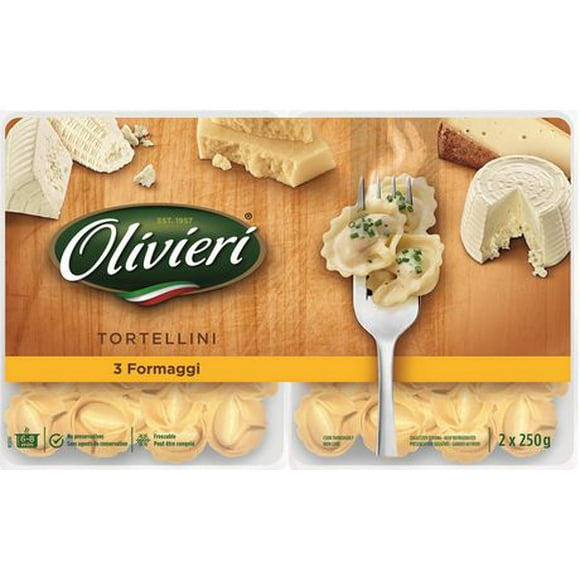 Olivieri 3 Formaggi Fresh Pasta Tortellini, Fresh Pasta, 2 x 250 g