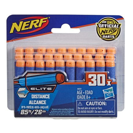 30 fléchettes de rechange NERF N-STRIKE ELITE