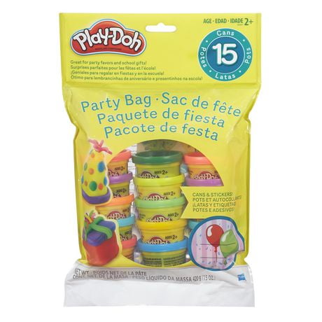 Play-Doh Cans & Stickers Party Bag, Ages 2 and up