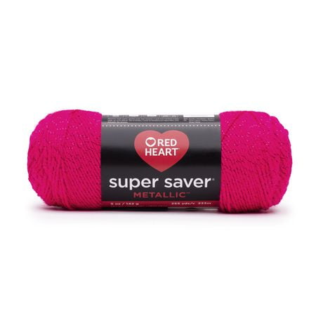 Red Heart® Super Saver® Metallic™ Yarn, Acrylic #4 Medium, 5oz/142g, 255 Yards