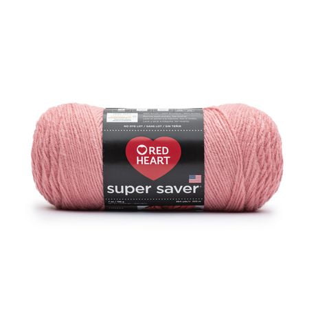 Red Heart® Super Saver® Yarn, Solid, Acrylic #4 Medium, 7oz/198g, 364 Yards, Durable yarn, wide color range
