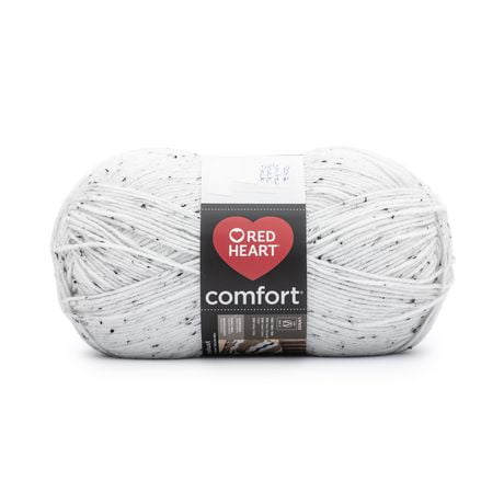 Red Heart® Comfort® Yarn, Flecks, Acrylic #4 Medium, 12oz/340g, 649 Yards, Versatile yarn large ball size