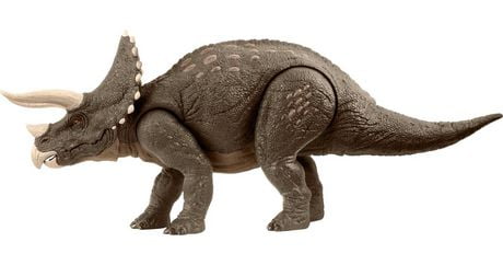 Jurassic World Triceratops Dinosaur Toy, Habitat Defender Figure ...