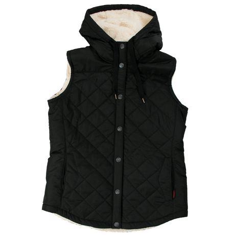 Women's Quilted Sherpa Lined Vest 