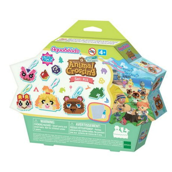 Aquabeads Animal Crossings New Horizons Ensemble de personnages Kit complet de perles d'art et d'artisanat pour enfants, plus de 600 perles