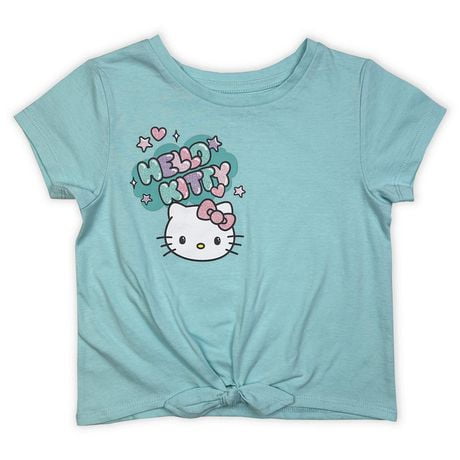 Hello Kitty Girls short sleeve knotted tee top