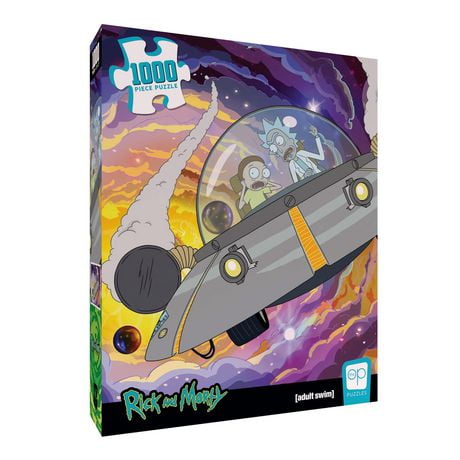 USAopoly Rick and Morty “The Outside World is Our Enemy, Morty!” Casse-Tête De 1000 Pièces