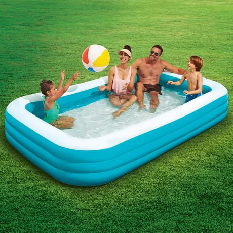 Bluescape Blue Family Pool, 10 ft long 3-tier, Age: 6+