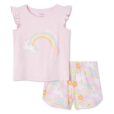 George Toddler Girls' Pajama 2-Piece Set, Sizes 2T-5T