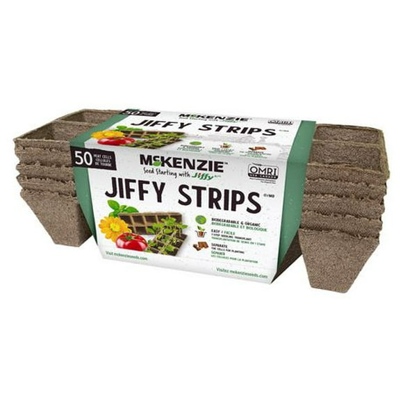 McKenzie w Jiffy Strips 10 50 pots Refill, McKenzie w Jiffy Strips 10 50 pots Refill<br>