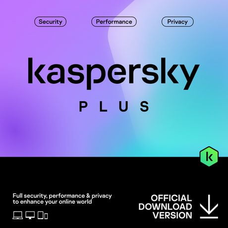 Kaspersky Utilisateur Plus 3 - Abonnement d'Un An [Code Numérique]