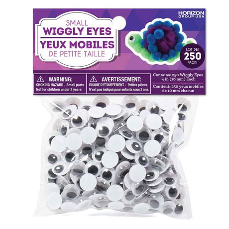 Horizon Group USA Wiggly Eyes, 250-Pack, 250 wiggly eyes