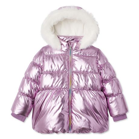 George Toddler Girls' Hooded Puffer Jacket | Walmart Canada