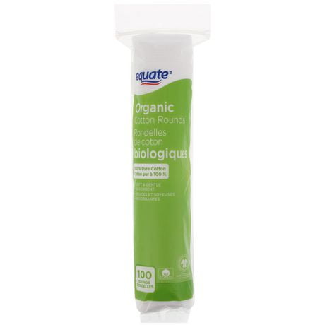 Equate Organic Cotton Rounds, 100 pack