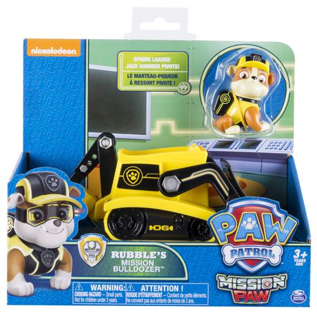 Paw Patrol - Mission Paw - Rubble’s Mission Bulldozer | Walmart Canada