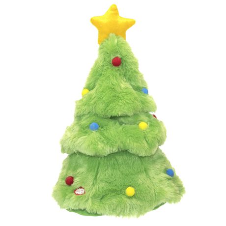 plush animated christmas tree