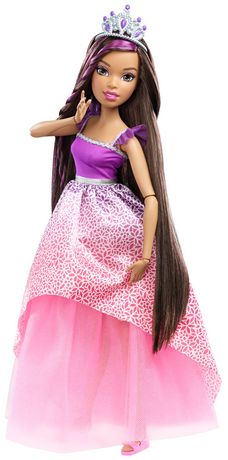 barbie cheveux violet