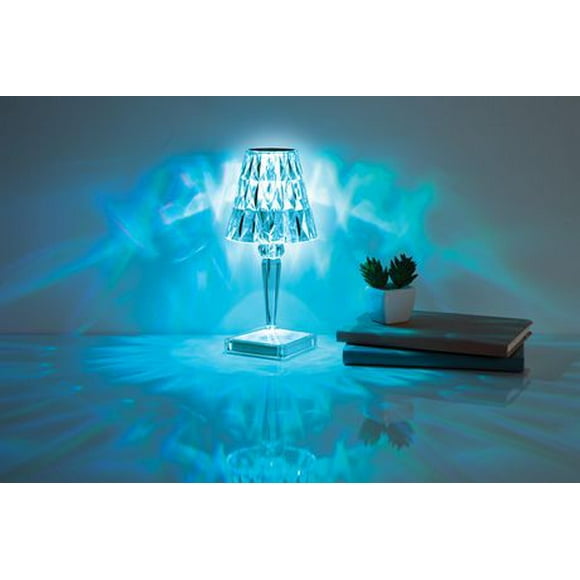 Lampe tactile à DEL en cristal multicolore de 10 po de Merkury Innovations .Lampe tactile LED en cristal