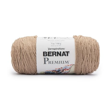 Bernat® Premium™ Yarn, Acrylic #4 Medium, 7oz/198g, 360 Yards