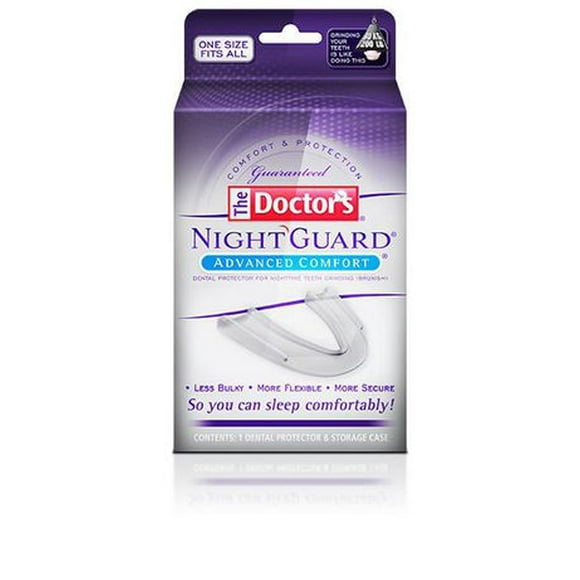 Plaque occlusale NightGuard Advanced Comfort de The Doctor’s prot dentaire avec boitier 1CT