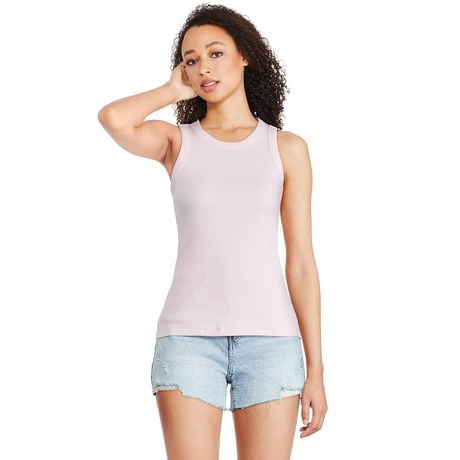 George Women's High Neckline Rib Tank, Sizes XS-XXL