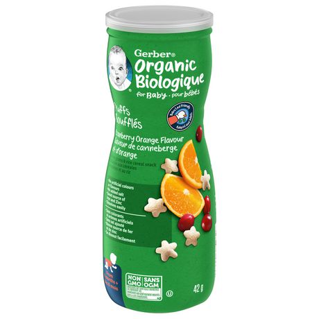 GERBER® Organic Puffs, Cranberry Orange, Baby Snacks | Walmart Canada