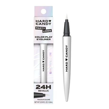 Hard Candy Color Liquid Eyeliner w Lash Boost Serum, Metallic,, Metallic, 4.14 mL