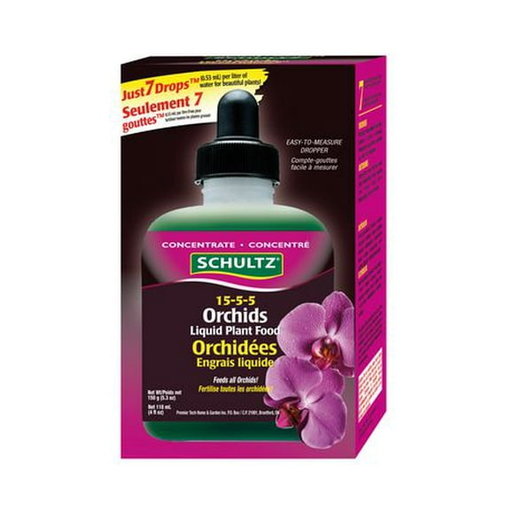 Engrais liquide pour orchidées 15-5-5 de Schultz® 150 g Engrais liquide pour orchidées