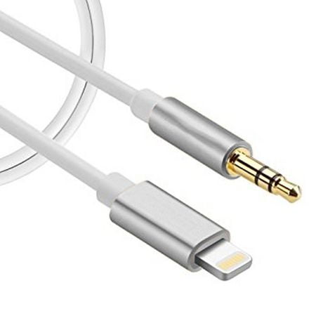 aux lightning cable exian connection male head silver