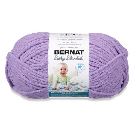"Bernat® Fil Baby Cover™, Polyester #6 Super Volumineux, 10,5oz/300g, 220 Yards" Fil pour bébé doux de style chenille
