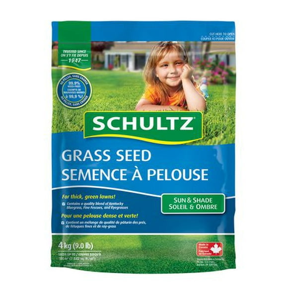 Schultz Grass Seed, Schultz Sun and Shade Mix 4kg