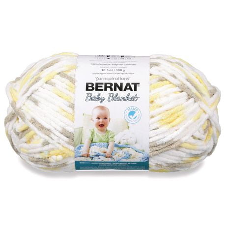 Bernat® Fil Baby Cover™, Polyester #6 Super Volumineux, 10,5oz/300g, 220 Yards 0-24M