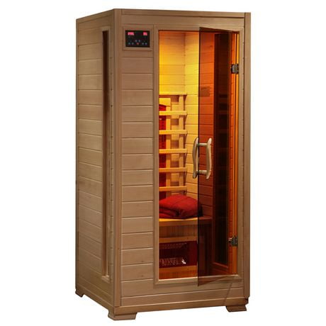 Sauna infrarouge Hemlock de Radiant Saunas à 3 éléments chauffants de céramique