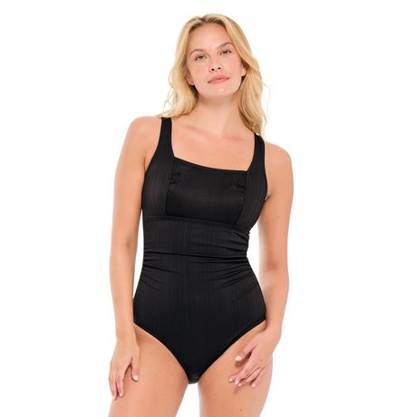 Shapewear Swimsuit Women's Round Neck Swimsuits Color Block Athletic  Swimwear Slimming Bathing Suit Ball Bikini : : Clothing, Shoes 