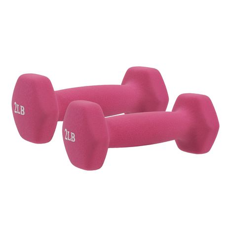 ProsourceFit Discounts Neoprene Dumbbell Set, Pink, 1-Pound 