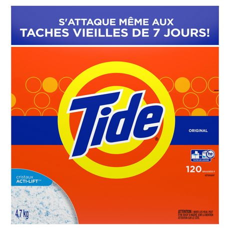 Tide HE Turbo Powder Laundry Detergent Original, 120 Loads, 4.7kg
