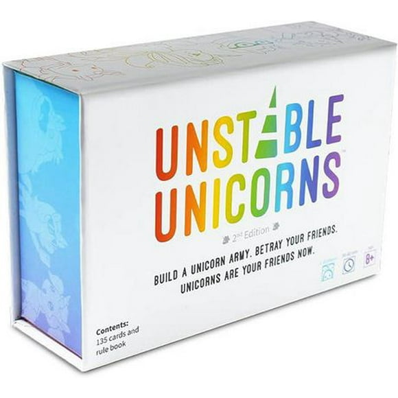 Unstable Unicorns (English version) A card game by Tee Turtle - 2 to 8 players - A game for the whole family - Duration 30 to 45 minutes - For family game nights - For teens and adults 14+ -, Card Game