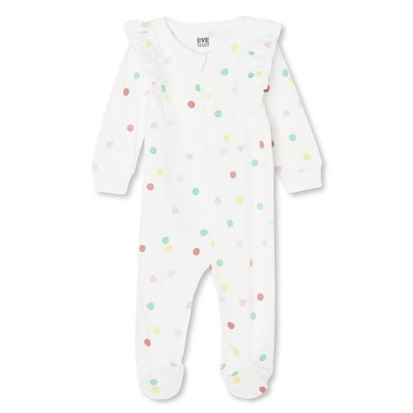 LOVE Ellen DeGeneres Baby Girls' Polka Dot Sleeper - Walmart.ca