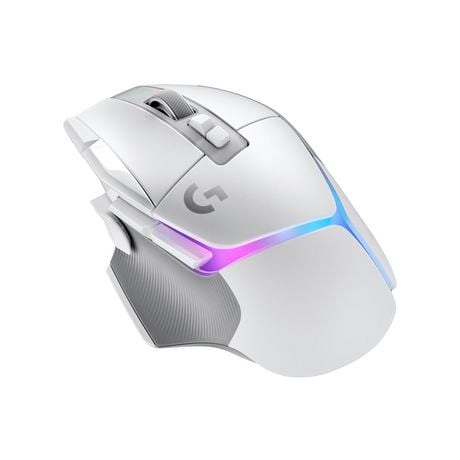 Logitech G502 X PLUS LIGHTSPEED Wireless RGB Gaming Mouse - Optical mouse with LIGHTFORCE hybrid switches - White